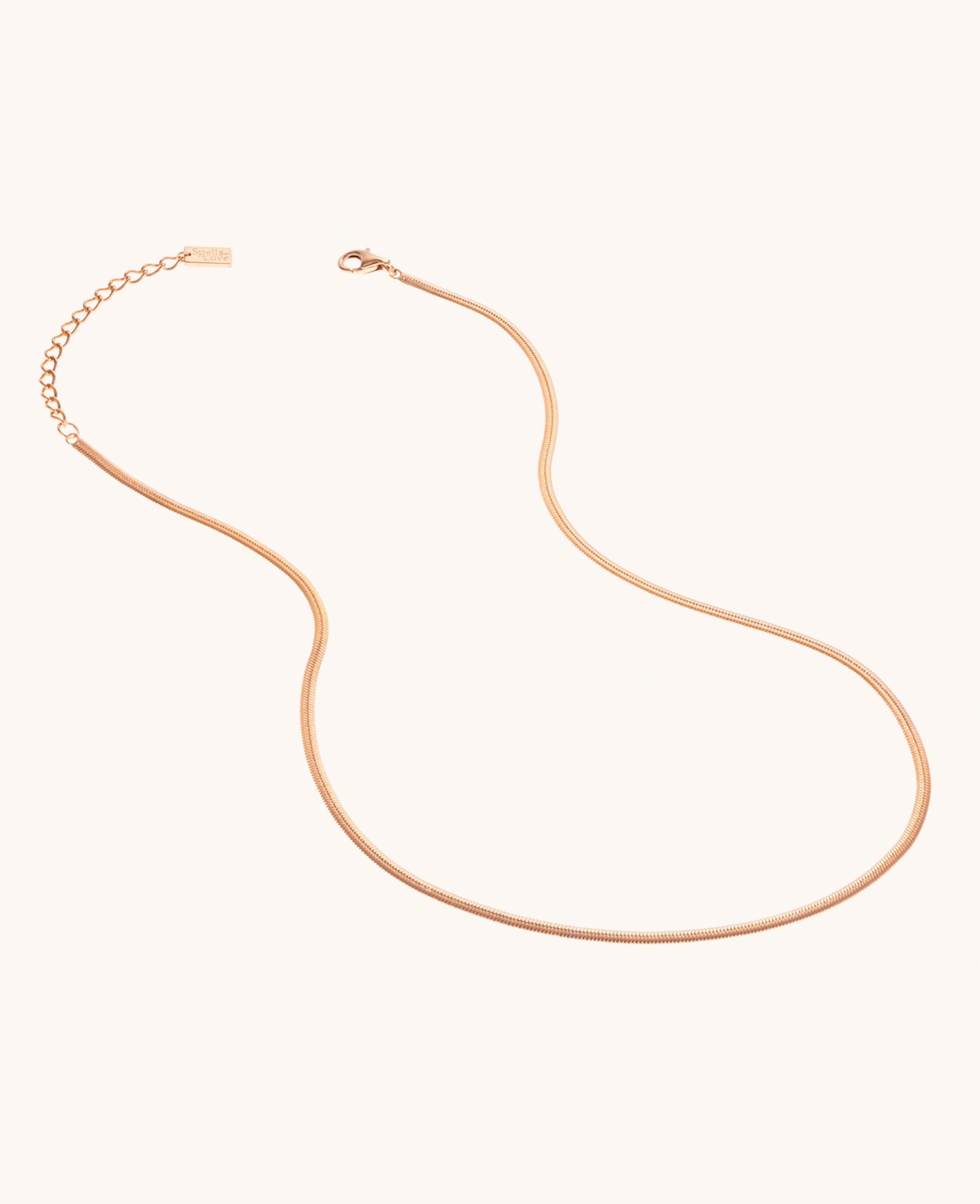 Rose gold snake chain hot sale