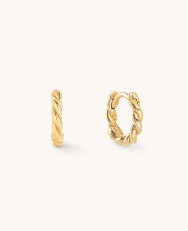 *SAMPLE SALE* Small Twist Hoops Gold