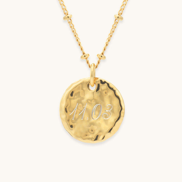Engravable Classic Medallion Necklace