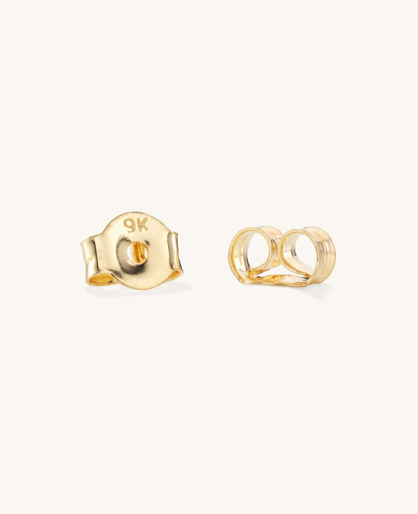 9k Solid Gold Yellow Sapphire Mini Fleur Studs