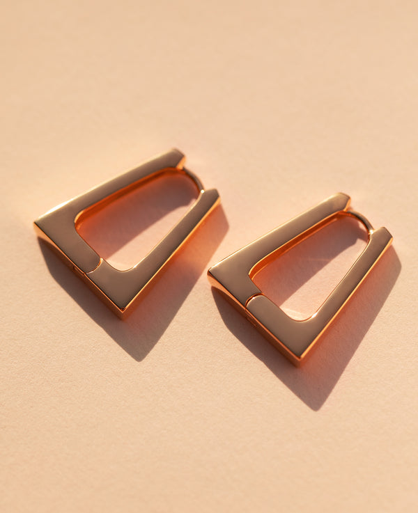 Alia Hoops Rose Gold