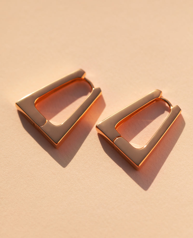 Alia Hoops Rose Gold