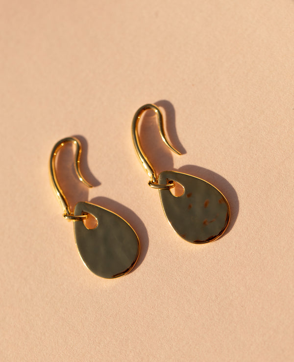 Calypso Dangle Hook Earrings Gold
