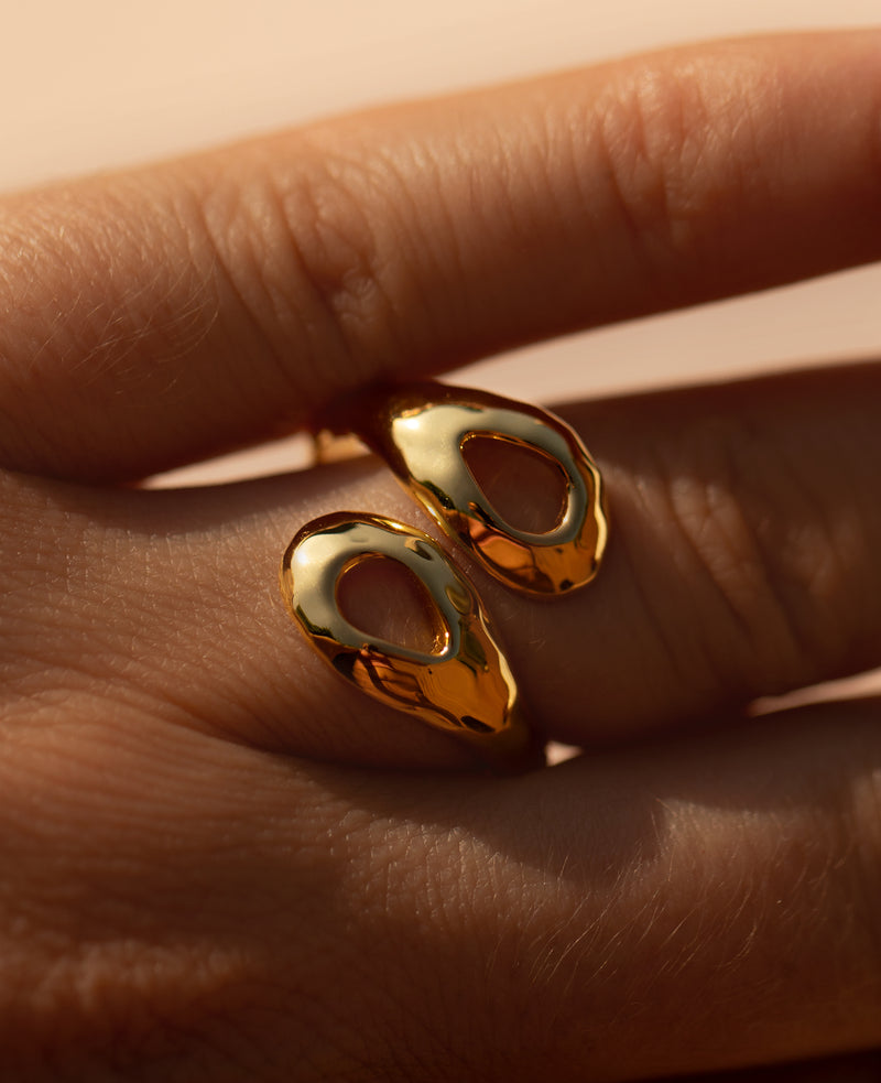 Double Calypso Ring Gold