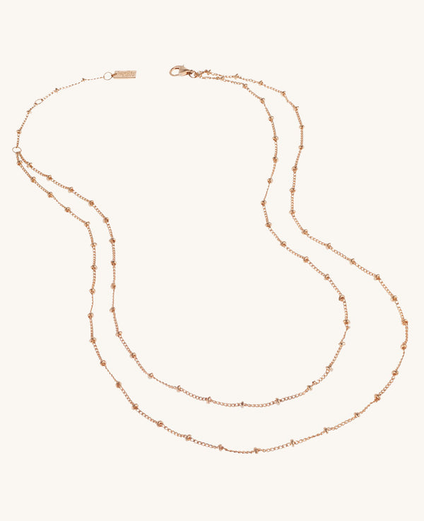 (Pre-Order) Double Strand Beaded Satellite Necklace
