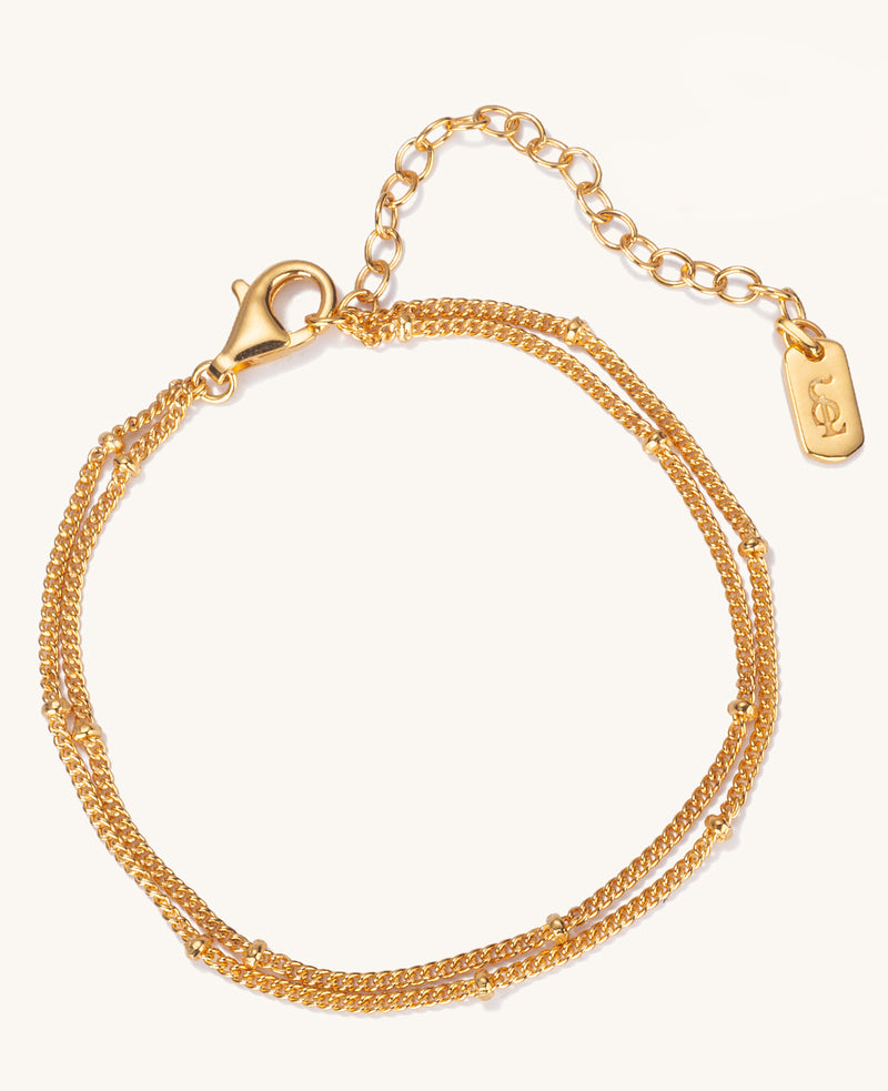 (Pre-Order) Double Strand Bracelet Gold