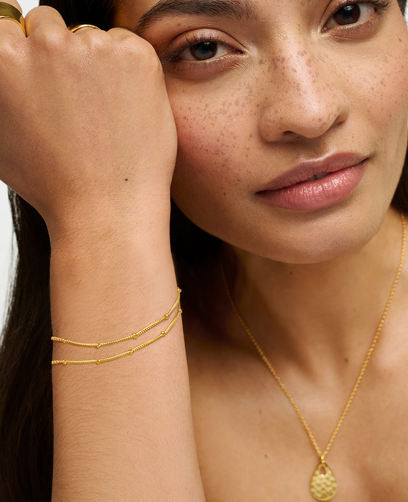 (Pre-Order) Double Strand Bracelet Gold