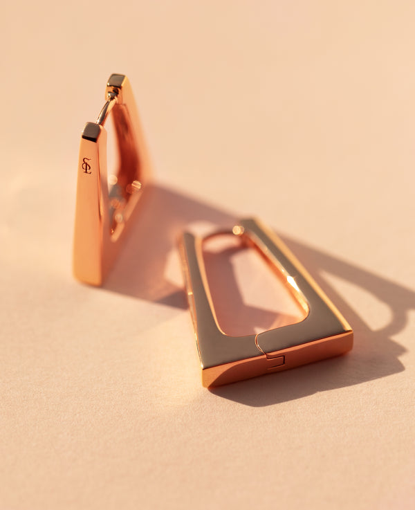 Alia Hoops Rose Gold