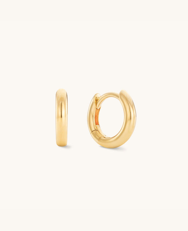 Small Plain Hoops Gold