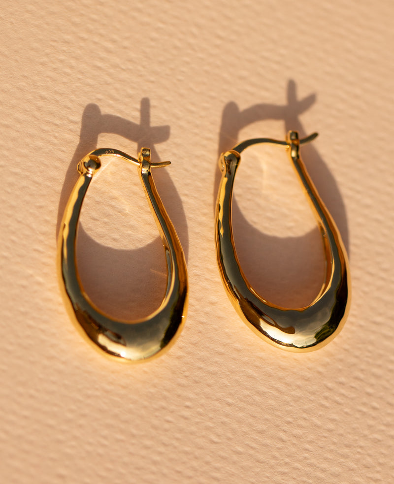 Small Siesta Hoops Gold