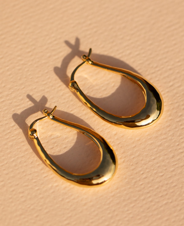 Small Siesta Hoops Gold