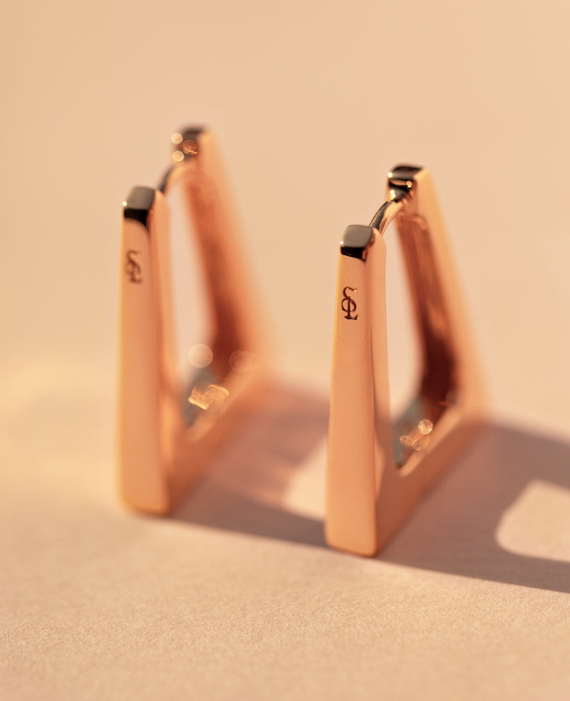 Alia Hoops Rose Gold
