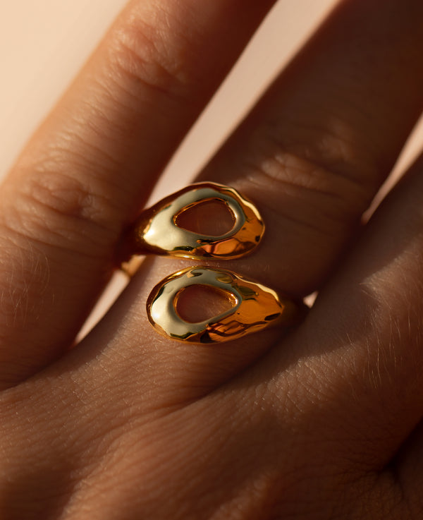 Double Calypso Ring Gold