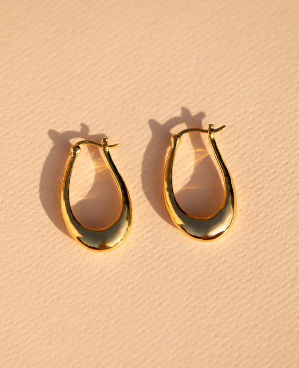 Small Siesta Hoops Gold